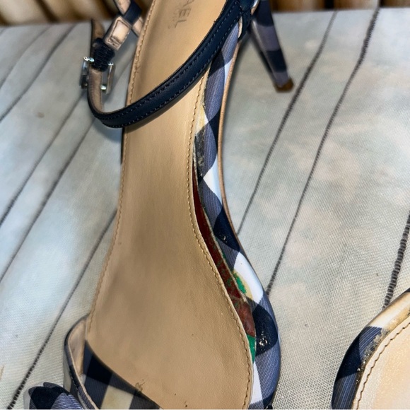 Michael Michael Kors Womens Pippa Leather Open Toe, Admiral/Optic - Picture 4 of 8